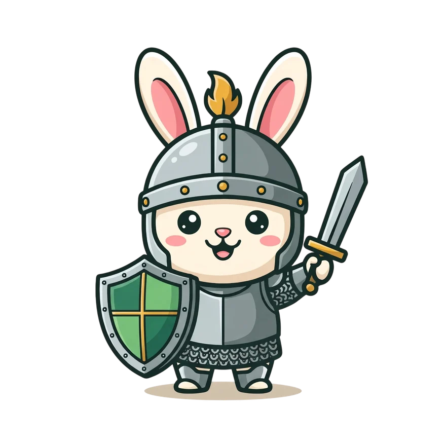 The Rabbitproof bunny knight